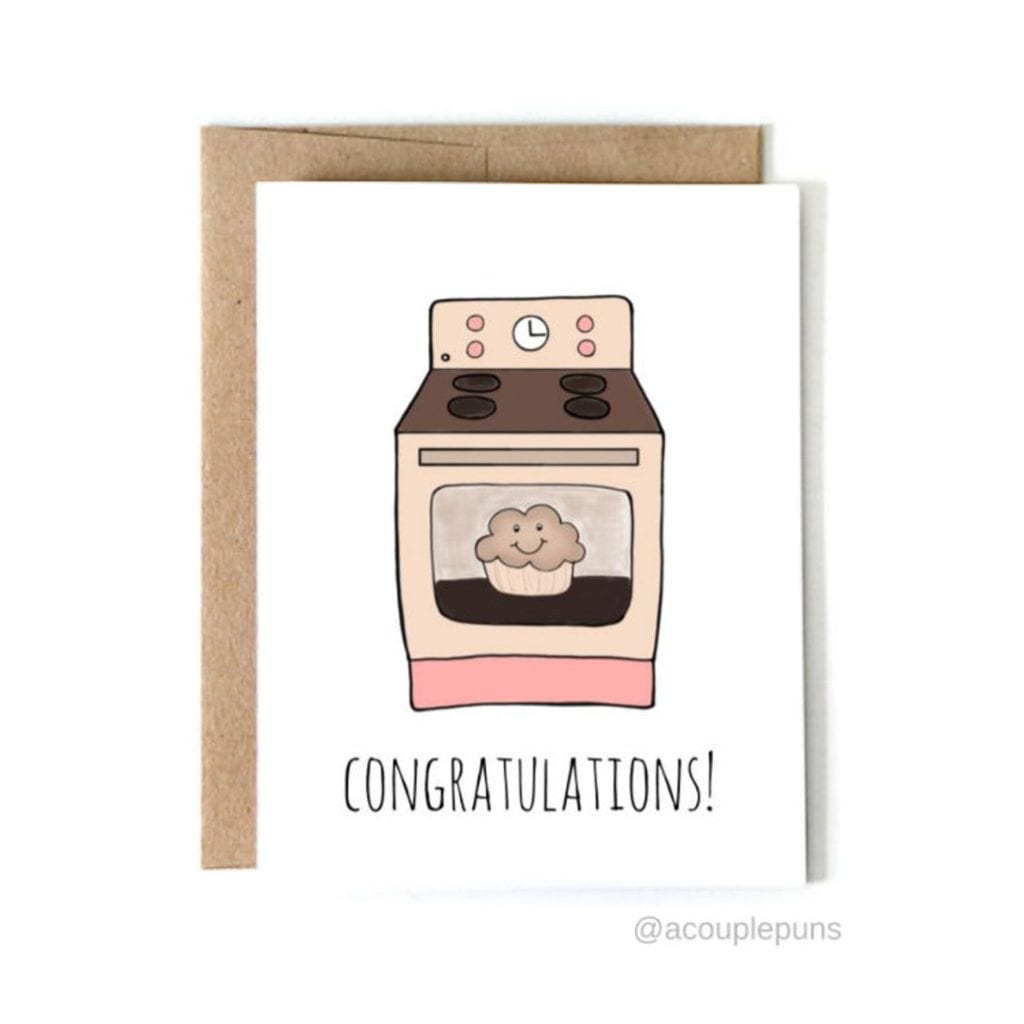 Baby Shower Card | Bun in the Oven