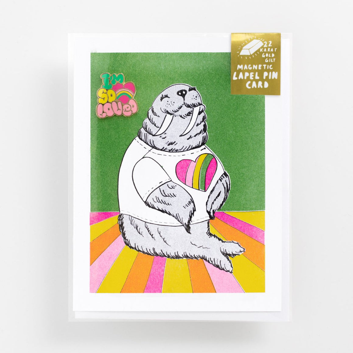 Lapel Pin + Walrus Card | I'm So Loved